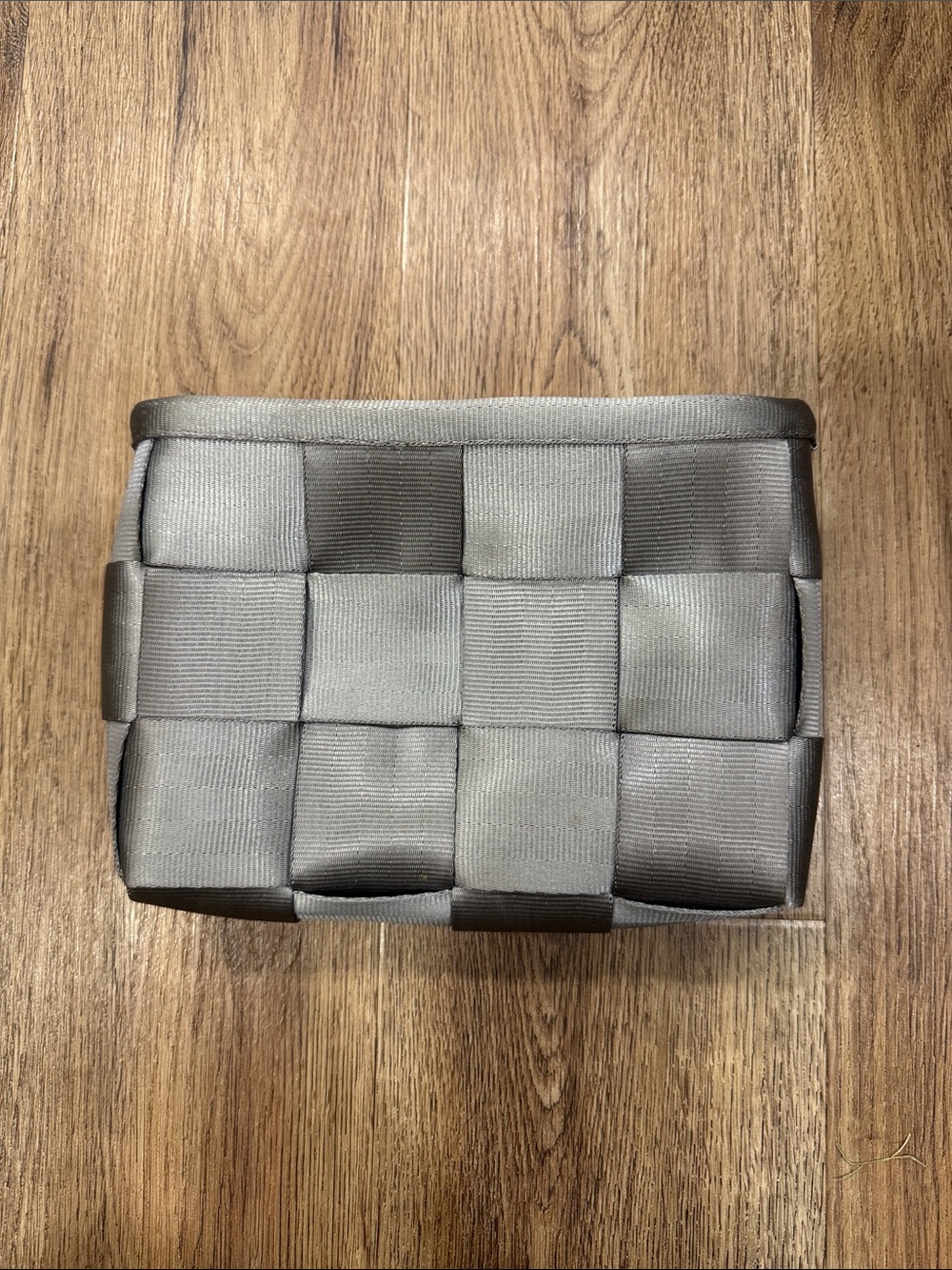 Seatbelt Bag Gray Cosmetic Pouch
